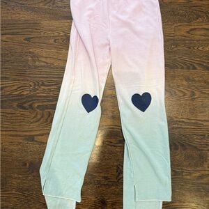 Chaser Teal & Lavender Ombré Sweatpants